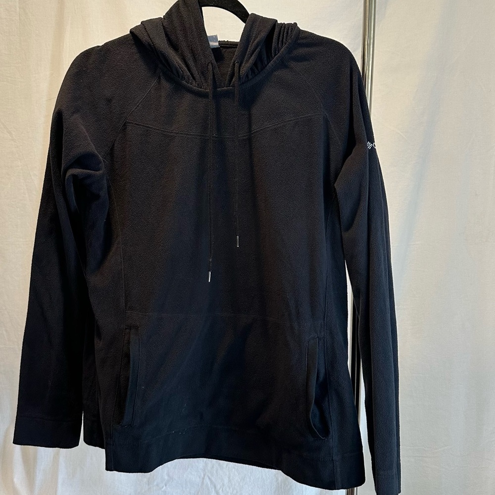 Women's Columbia Sportswearbrand Light Black Hooded Pullover Knit Sweater Size L